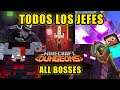 Todos los JEFES Minecraft Dungeons ALL BOSSES