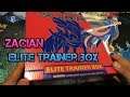 Unboxing Elite trainer box Sword and shield: Zacian - Pokemon tcg