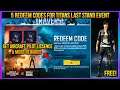5 Redeem Code For Titans Last Stand Event In Pubg Mobile | Get Free Outfit & More Rewards