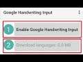 How To Enable Google Handwriting input