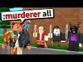 I made EVERYONE the MURDERER using ADMIN COMMANDS... (Roblox Murder Mystery)