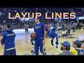 📺 Stephen Curry super-scoop goes in-and-out during layup lines at Warriors pregame b4 Timberwolves