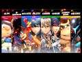 Super Smash Bros Ultimate Amiibo Fights – Request #20008 A vs B vs C vs D