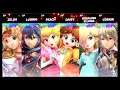 Super Smash Bros Ultimate Amiibo Fights – Request #21018 Princess Free for all