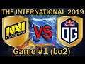 НАВИ против ЧЕМПИОНОВ ТИ8 | Navi vs OG Game #1 (bo2) | The International 2019 [RU]