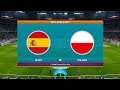 PES 2020 | Euro 2020 DLC | Spain vs Poland | Gameplay