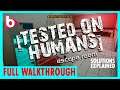 TESTED ON HUMANS: escape room | FULL GAME Walkthrough | Solutions explained.