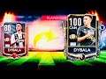 80 TO 100 OVR LEAGUE DYBALA ||10 MILLION UPGRADE || Cheapest way to rankup masters in fifa mobile 19