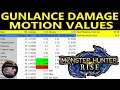 Gunlance Motion Values from Monster Hunter Rise Demo