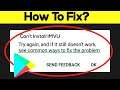 How To Fix Can't Install IMVU Error On Google Play Store in Android & Ios