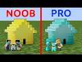Minecraft NOOB vs PRO: NOOB Family House Inside Block vs Family House Inside Block Animation