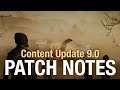 Patch Notes for Content Update 9.0 (HEARTLAND)