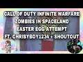 SHOUTOUT + ZOMBIES IN SPACELAND EASTER EGG ATTEMPT CALL OF DUTY INFINITE WARFARE FT. CHRISYBOY1234