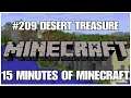 #209 Desert treasure, 15 minutes of Minecraft, PS4PRO, gameplay, playthrough