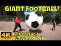 Giant Football 4K vs Pro Wrestling and Boxing (+ 1000 fps slow motion)