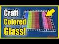 How to Make Colored Glass or Stained Glass in Minecraft Survival (Fast Method!)