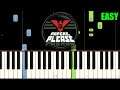 Papers Please Theme Song (EASY Piano Tutorial) [Synthesia]