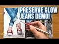 Preserve Paper GLOW in Watercolor - Jeans