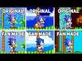 Sonic the Hedgehog 1-2-3 vs Fan Made HD Remakes | Graphics Comparison