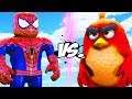 SPIDERMAN ROBLOX VS ANGRY BIRDS RED - EPIC BATTLE