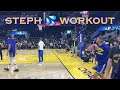 📺 Stephen Curry workout-ending corner three and balcony shot at Warriors pregame b4 Timberwolves
