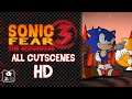 ALL CUTSCENES Sonic Fear 3 The Apocalypse + CREDITS (HD)