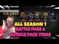 All Season 1 Battlepass and Bundle Pack Items Walkthrough - Call of Duty Cold War