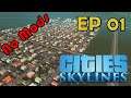 Cities: Skylines | Road To 500k Population | Vanilla | EP 01 - Basic City with 7500 Pop