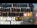 EDF 5: Online Mission 45: Giant Ship Attack: 2nd Attempt - Wing Diver / Hardest