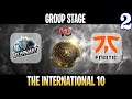 Elephant vs Fnatic Game 2 | Bo2 | Group Stage The International 10 2021 TI10 | DOTA 2 LIVE