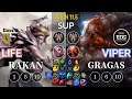 GEN Life Rakan vs EDG Viper Gragas Sup - KR Patch 11.5