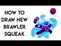 How To Draw New Brawler Squeak - Brawl Stars Step by Step