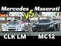 Mercedes-Benz CLK LM Vs Maserati MC12 Corsa - V8 & V12 N/A Engines Sound Comparison - Goodwood FOS