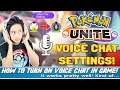 Pokémon Unite VOICE CHAT SETTINGS! How to Turn on Voice Chat! TESTING Voice Chat in POKEMON UNITE!