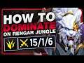 SCRUBNOOB SHOWS YOU HOW TO DOMINATE ON RENGAR JUNGLE!