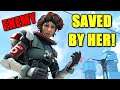 so we actually got SAVED by an Enemy Horizon in Apex Legends