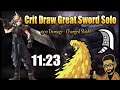 Crit Draw Great Sword Solo - 11:29 | Master Rank Kulve Taroth Solo Great Sword | Mhw Iceborne