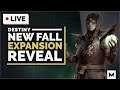 Destiny 2: New Fall Expansion Beyond Light Reveal Stream & Season Of Arrivals Gameplay | 🔴LIVE
