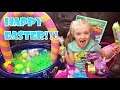Happy Easter!! Easter Egg Hunt With Easter Bunny! GIANT Easter Baskets!!!