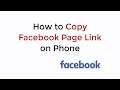 How to Copy Facebook Page Link on Mobile (2021)