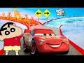 Lightning Mcqueen Doing Race Ramp challenge in GTA 5 | Lightning Mcqueen Hard Ramp Jump Challenge