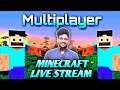 LIVE MULTIPLAYER MINECRAFT | BUILD A CASTLE | ROAD TO 1.4K SUBSCRIBERS