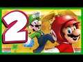 New Super Mario Bros Wii - Part 2 WORLD TWO Desert Land Walkthrough (Nintendo Wii)