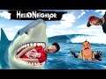 SCARED OUT OF MY MIND! (The Shark Returns In HELLO NEIGHBOR )