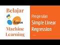SKLearn 05 | Simple Linear Regression dengan Scikit-Learn | Belajar Machine Learning Dasar