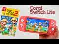 Super Mario Maker 2 Gameplay on Coral Edition Nintendo Switch Lite
