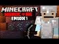 BUILDING A HOUSE & STARTING THE MINE! | Hardcore Minecraft | Episode 1