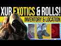 Destiny 2 | XUR'S EXOTICS & LOCATION! Enhanced Rolls & Triple Valor | 20th September 2019