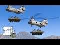 GTA 5 - Military ARMY Patrol #94 - Sea Knight Helicopter Mountain Rescue!