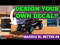 How to make your own CUSTOM decal in Rocket League!!!| Design your own decal!!